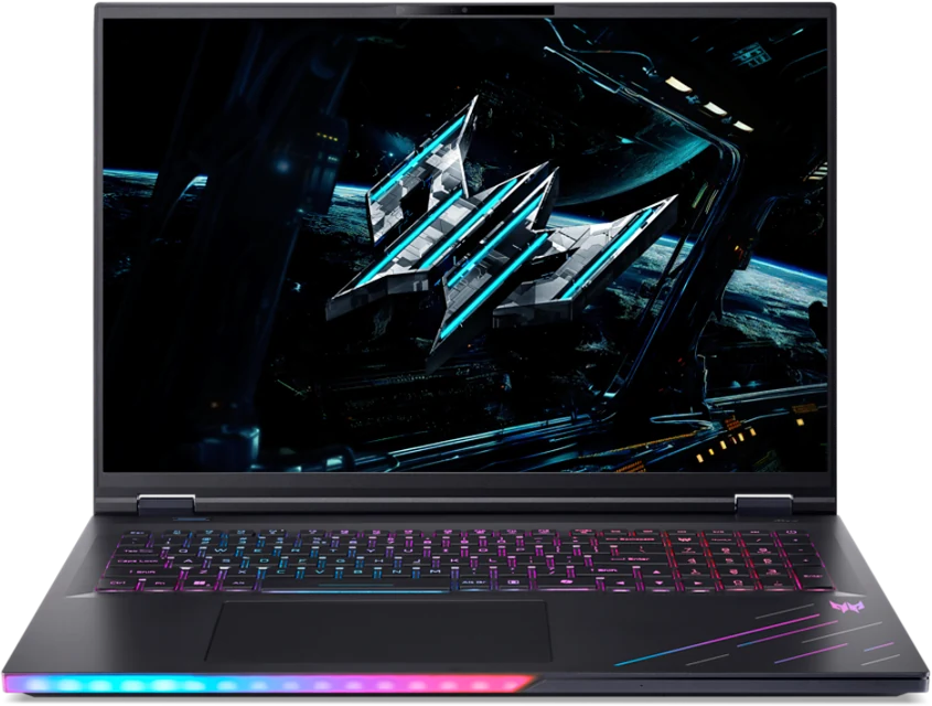 Acer Predator Helios 18 AI PH18-73 open laptop — Acer product photograph